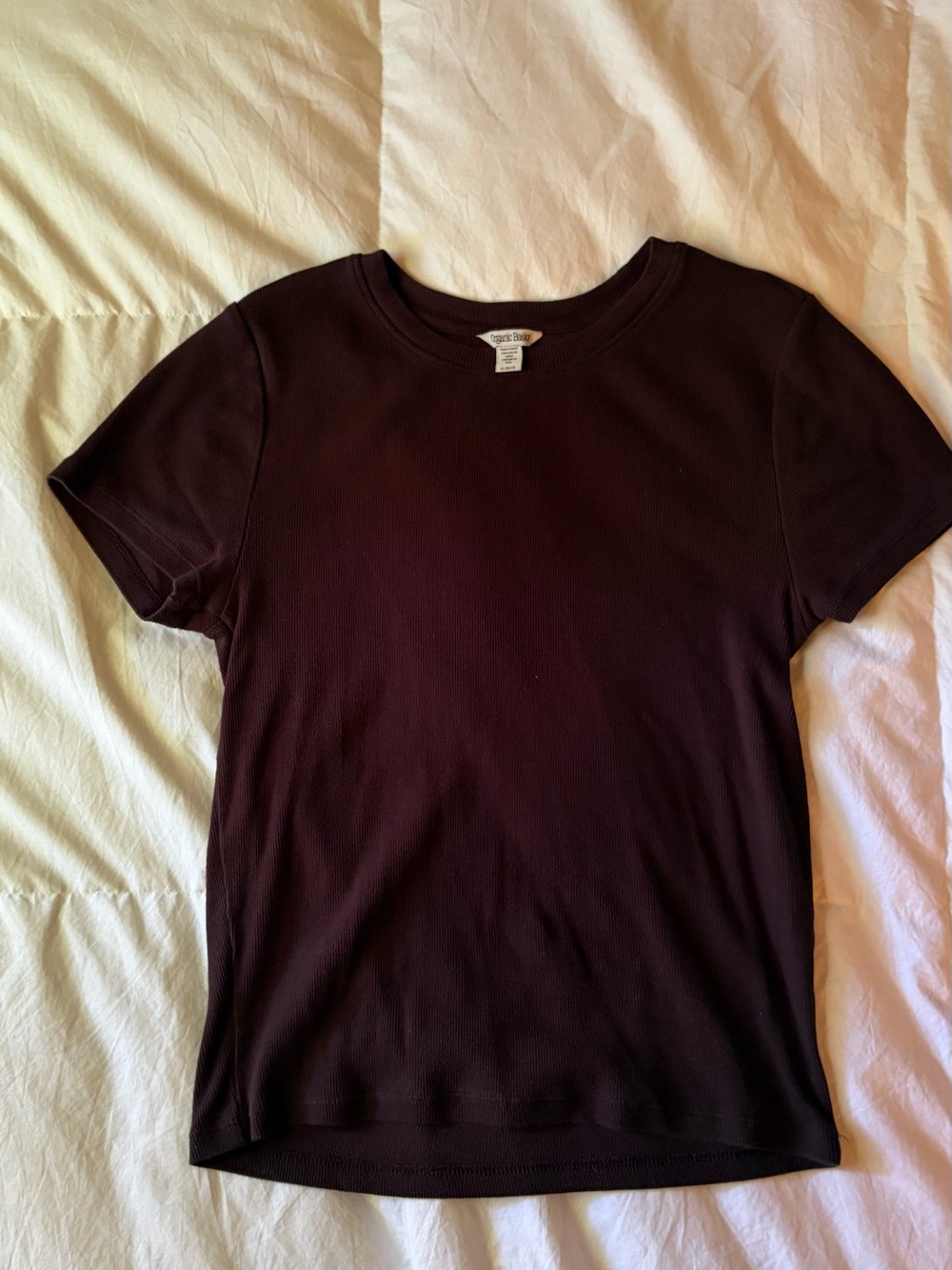 Organic Basics Core Rib Tee, XL